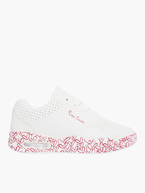 MyRunway | Shop Pierre Cardin White Heart Sneakers for Women from